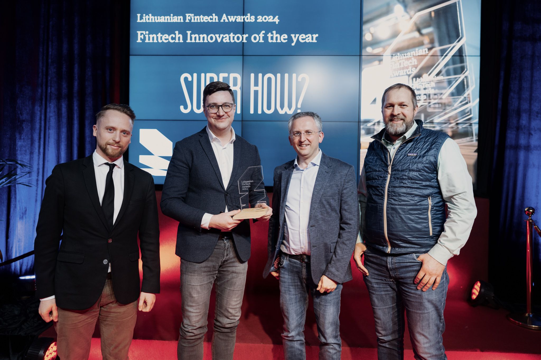 Super How? at the 2024 Lithuanian Fintech Awards, Source: ROCKIT Vilnius via LinkedIn, Mar 2024